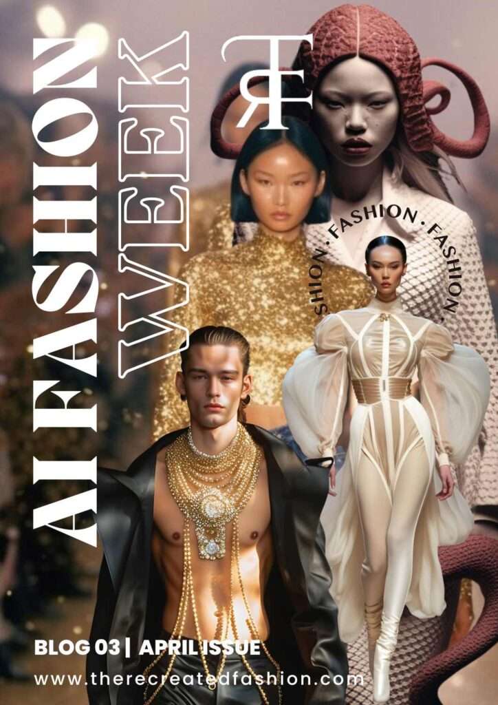 AI Fashion Week Blog Magazine Cover.