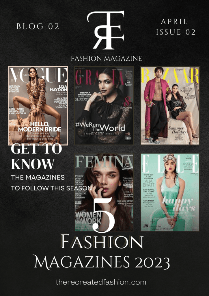 TRF Blog 2, Magazine Cover, Top 5 Fashion Magazines